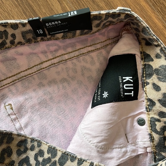 🆕 Kut From The Kloth Donna Leopard Print Ankle Skinny Jean - Picture 5 of 8